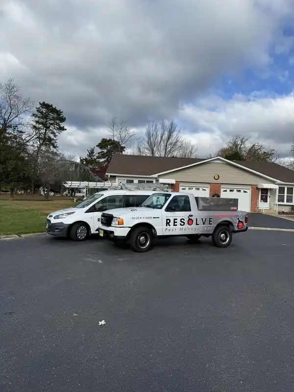 Resolve Ranger pickup and Transit Connect van in company livery parked at a ranch house